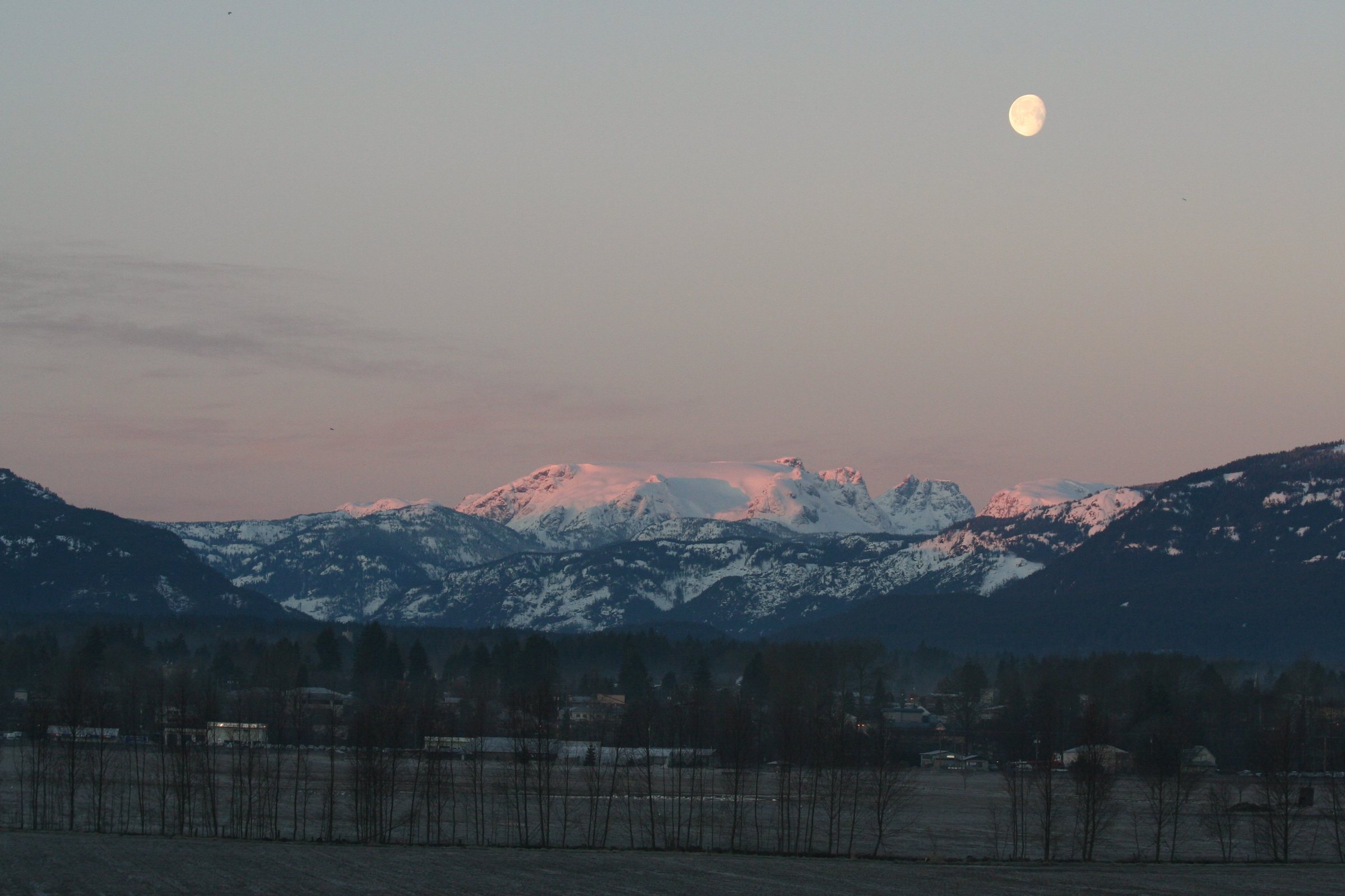 Comox Glacier rising above the Comox Valley